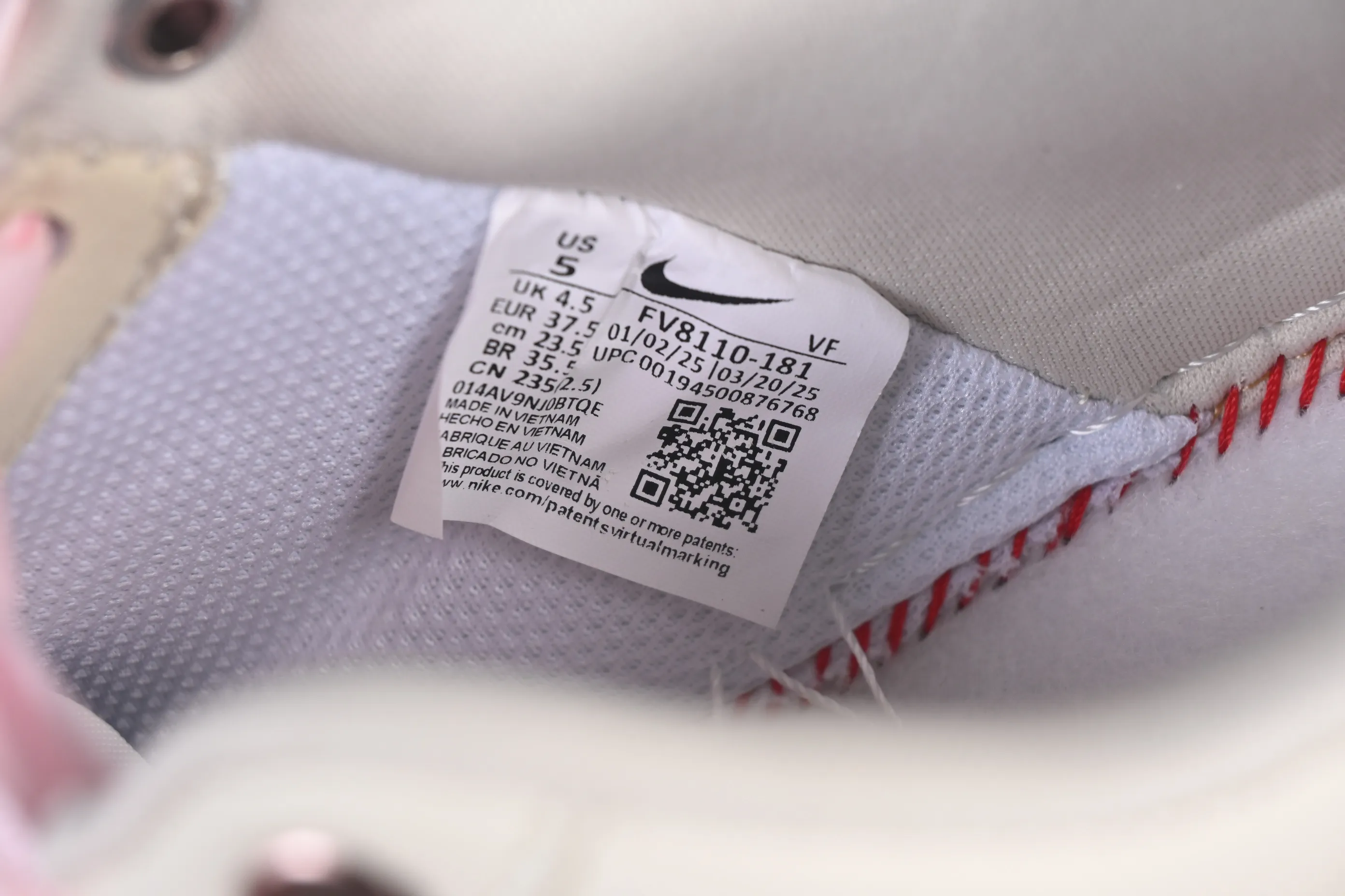 All categories Nk Air Force 1 Air Force series Nk Air Force 1 Low Air Force low-top Nike Air Force 1'07 Low Hand-painted graffiti Pearl milk apricot Air Force 1 low-top casual sneakers FV8110-183